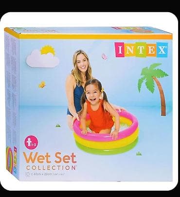 Спорт и отдых: Детский надувной бассейн Intex «Радуга» 57107NP - Размер: 61 х 22 см — 6