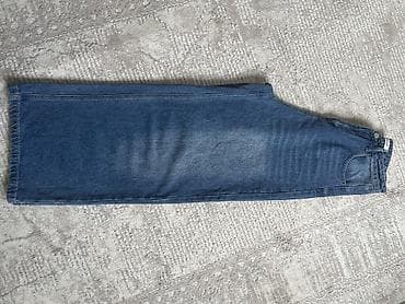 кислотная смывка: Джинсы, Палаццо, Высокая талия, Вареные, M — 4