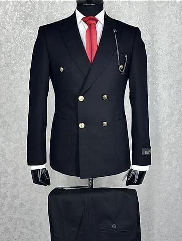 купить костюм мужской: ‼️СРОЧНО ПРОДАЮ Мужской классический костюм РАЗМЕР 44 черный туда — 1