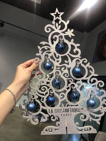 декоративный кур: Деревянные милые ёлочки Естественные или яркие, маленькие или большие — 2