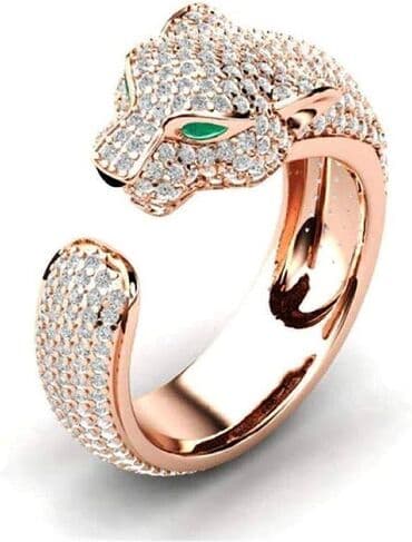 где можно купить тигра: Элегантное кольцо в форме пантеры — символ силы, изящества и роскоши — 3