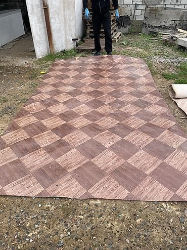 Линолеум: Линолеум в рулоне, рисунок под древесный паркет. 3.35*4.35 - Основа — 6