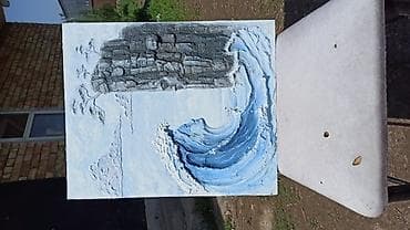 party box: Объемная настенная картина (барельеф) “Волна и Скала” - Сюжет — 2