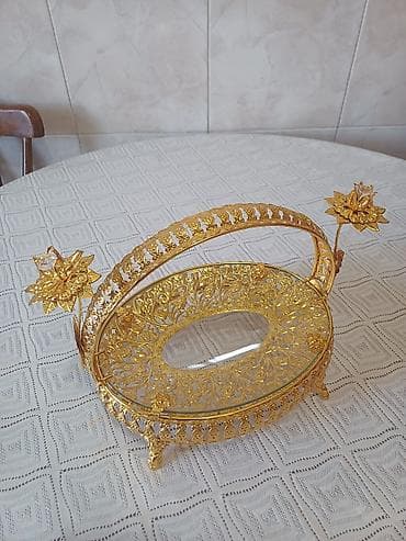 Посуда: Фруктовница, конфетница, подойдет для пирогов ( каробока имеется) — 1