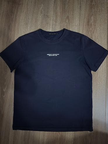 носки daky: Мужская футболка, Стандарт, Armani, Б/у, цвет - Синий, Самовывоз — 2