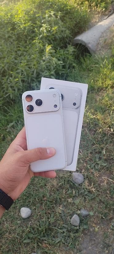 iphone s: IPhone 17 Pro Max, Б/у, 256 ГБ, Белый, Коробка, 99 % — 2