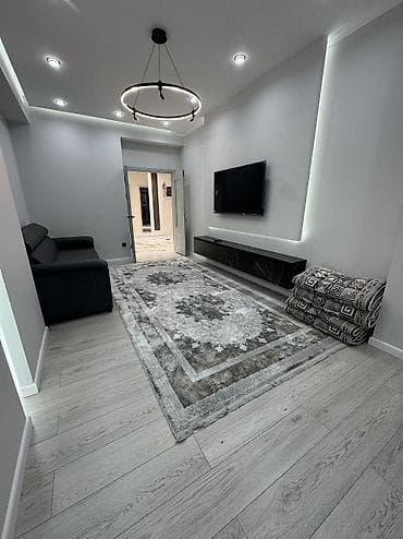 жк немецкий квартал: 2 комнаты, 77 м², Асанбай мкр Элитка, 13 этаж, Дизайнерский ремонт — 5