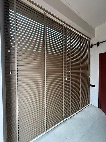 Текстиль: Горизонтальные жалюзи на большие панорамные окна. - Тип — 1