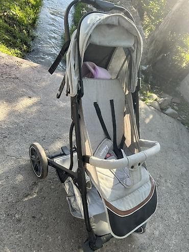 детская машины: Коляска, Belecoo, цвет - Серебристый, Б/у, Самовывоз — 2