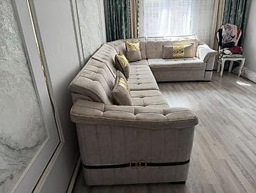 новый мебель: Угловой диван, C подушками — 2