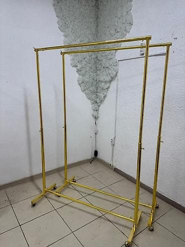 Кеңсе буюмдары: Напольная роликовая вешалка-стойка для одежды - — 1