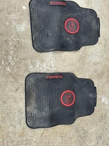 Полики: Плоские Резиновые Полики Для салона Subaru, цвет - Черный — 3