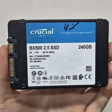 256: Накопитель для ПК, Новый, Crucial, SSD, 256 ГБ, 2.5", Для ПК — 1