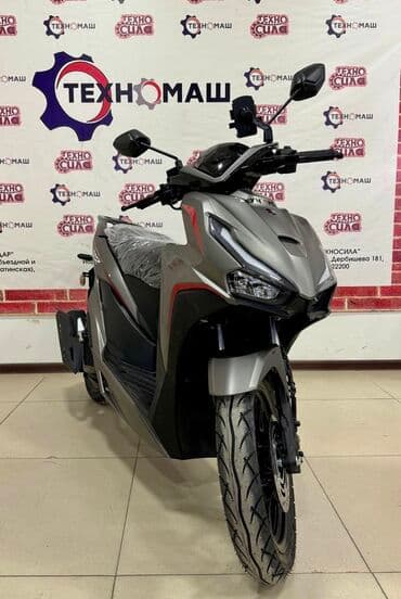 электронные мотоциклы: Тип скутера 150 куб. см, Бензин, Новый — 16