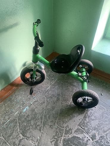толокар зеленый: Детский трехколесный велосипед. - Цвет: зеленый - Рама металлическая — 1