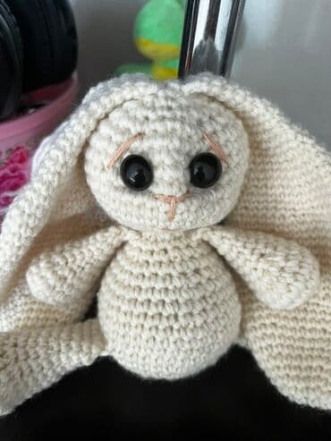 чебурашка из плюшевой пряжи: Вязаная игрушка «Зайчонок» - Ручная работа в технике амигуруми - — 4