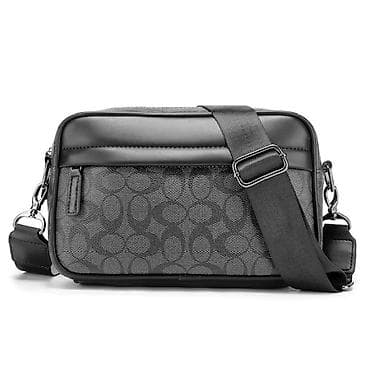 обув мужские: Барсетка, Coach, Материал: Искусственная кожа, Застежка на молнии, Множество карманов, Регулируемый ремень, Новый — 1