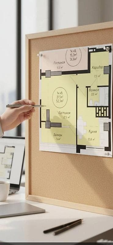 Сниму квартиру: 2 комнаты, 52 м², Элитка, 12 этаж, ПСО (под самоотделку) — 4