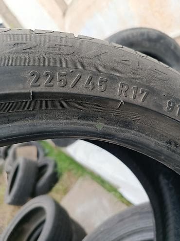 резина 17 размер: Шины 225 / 45 / R 17, Лето, Б/у, 1 шт, Легковые — 2