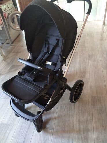 отдам даром прогулочную коляску: Коляска, цвет - Черный, Б/у — 6
