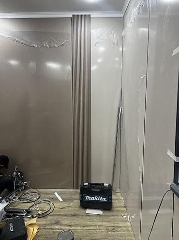 gala group: Клеим бамбуковые панели и гибкий мрамор — 6