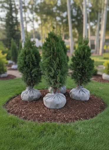садовый дом: Саженцы деревьев: Туи, Бесплатная доставка — 1
