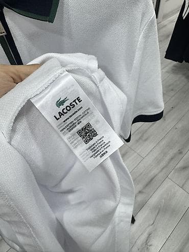 Эркектер кийими: Эркектердин көйнөгү, S, M, L, Lacoste, Жаңы, түсү - Ак, Өзү алып кетүү — 5