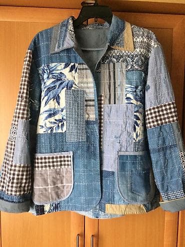 Супер- дизайнерская куртка-жакет .Унисекс,Оверсайз. Ручная работа в