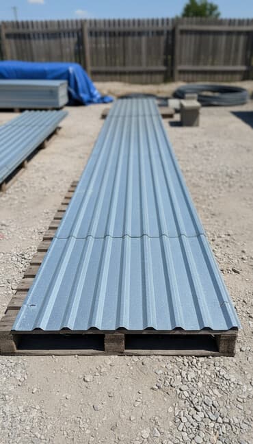 листы для крыши: Профнастил металлический для кровли и ограждений. - Материал — 1