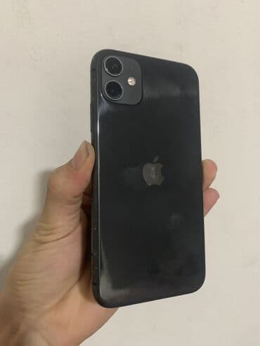IPhone 11, Б/у, 128 ГБ, Черный, Защитное стекло, Чехол, Кабель, 80 %