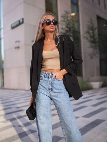 Классный базовый молодёжный жакет😎 Свободный крой Ткань: стрейч at lalafo.kg Классный базовый молодёжный жакет😎 Свободный крой Ткань: стрейч