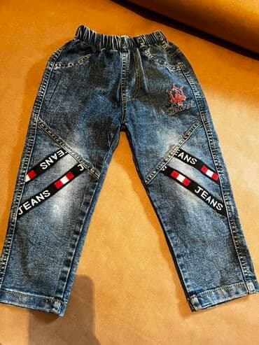 штаны для дома: Джинсы и брюки, цвет - Черный, Б/у — 5