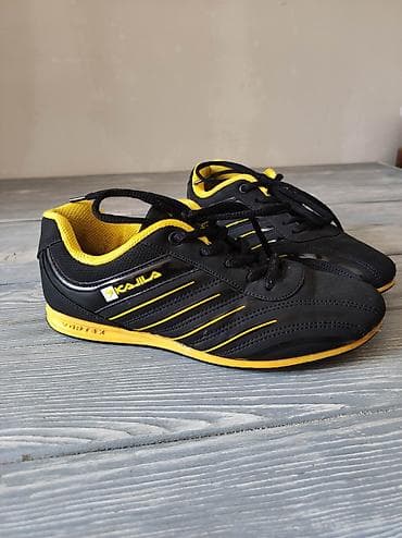 Сапоги: Кроссовки, 36, Fila, Б/у, цвет - Черный, Самовывоз — 2