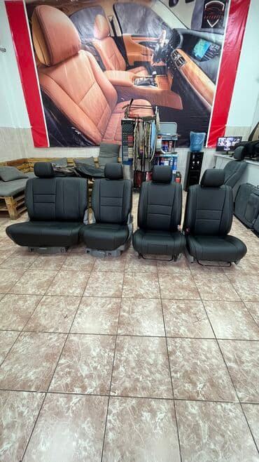 купить чехлы на сиденья авто: Чехлы Экокожа, С подушкой, цвет - Черный, Toyota, Новый, Самовывоз — 4