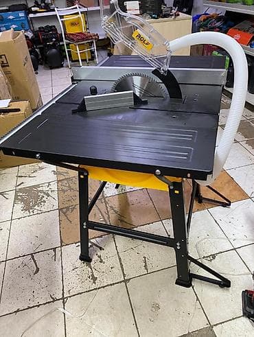 Инструменттер: Циркулярдык электр араа Жаңы, Электр кубатынан, Rolf, Кесүү тереңдиги 90 мм, Дисктин диаметри: 255 мм, Стол үстүндө — 1