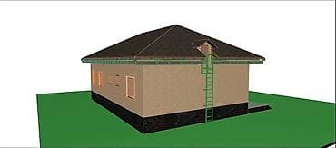 крыша жабат: Нолдон баштап крыша стяжка франтон фундамент кирпич штукатурка Жана — 5