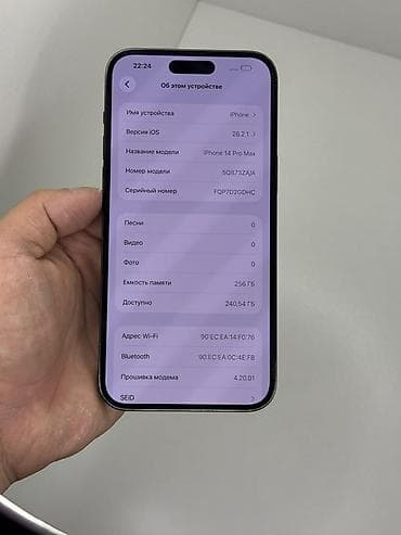 мониторы aoc бишкек: IPhone 14 Pro Max, Колдонулган, 256 ГБ, Графит, 81 % — 2