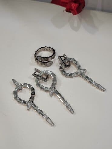 свадебные наборы ручной: Набор украшений, Проба 925, Женские, Новый — 5