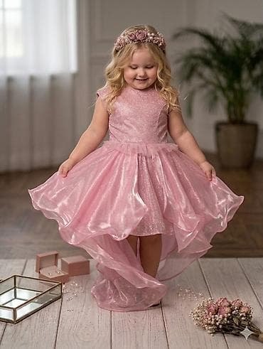 куплю бу одежды: Детское платье, цвет - Розовый, Новый — 2