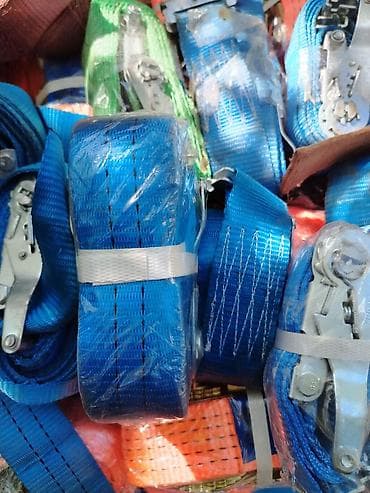 б у страпила: Новые Стяжные ремни с трещоткой (ратчет), оранжевые, с крюками - — 5