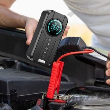 зарядное устройство для автомобильных аккумуляторов: Jump Starter Пусковое зарядное + Компрессор для накачки колес 2в1 — 1