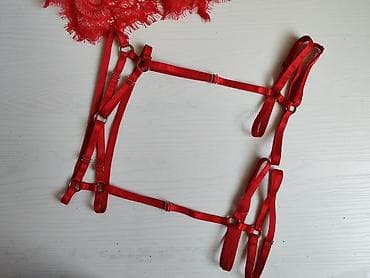 халат шым: Красный пояс. Дополнительный аксессуар для нижнего белья. Красный — 2