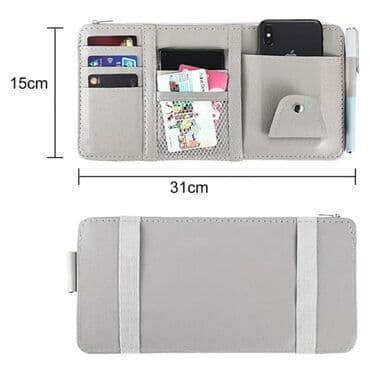 чехол для документов: Органайзер На козырек, цвет - Серый, Новый, Самовывоз, Платная доставка — 3