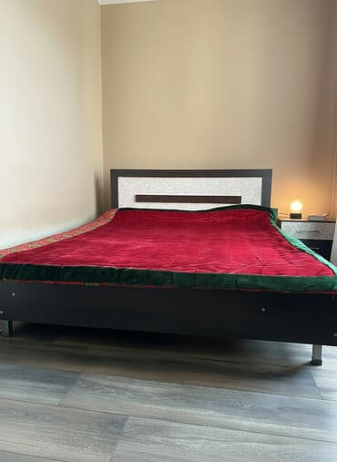 комод с зеркалом бишкек: Спальный гарнитур, Б/у, Двуспальная кровать, Кыргызстан, Самовывоз, цвет - Белый — 1