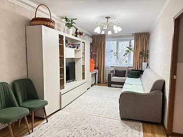 квартира сокулук район: 2 бөлмө, 55 м², Жеке план, 3 кабат, Евроремонт — 1