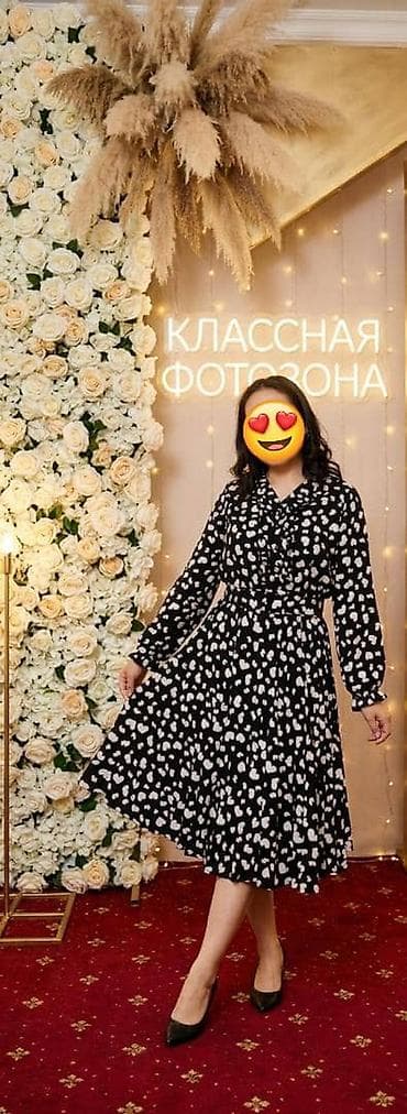 Повседневное платье, Длинная модель, На запах — 1