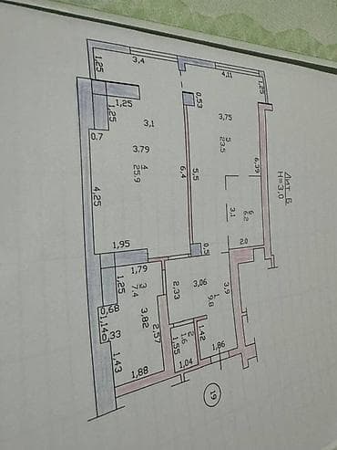 Недвижимость: 2 комнаты, 74 м², Элитка, 9 этаж, Евроремонт — 4