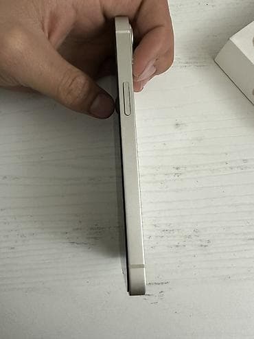 iphone 13 ош: IPhone 13, Колдонулган, 128 ГБ, Ак, Куту, 78 % — 7