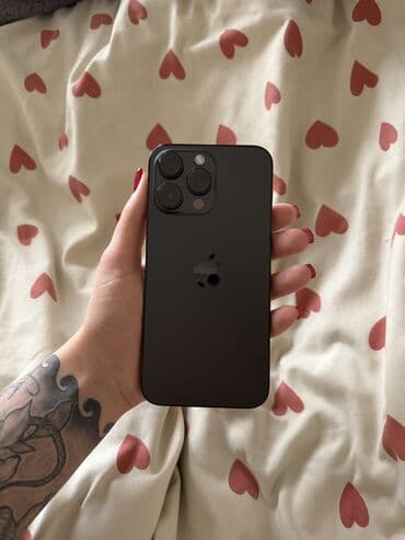 купить мобильный кондиционер в бишкеке: IPhone 14 Pro Max, Б/у, 256 ГБ, Черный, Коробка, 85 % — 2