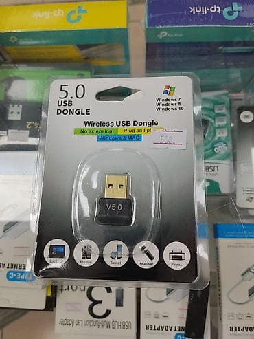 usb adapter: Bluetooth USB-адаптер V5.0 - Компактный беспроводной донгл для — 1